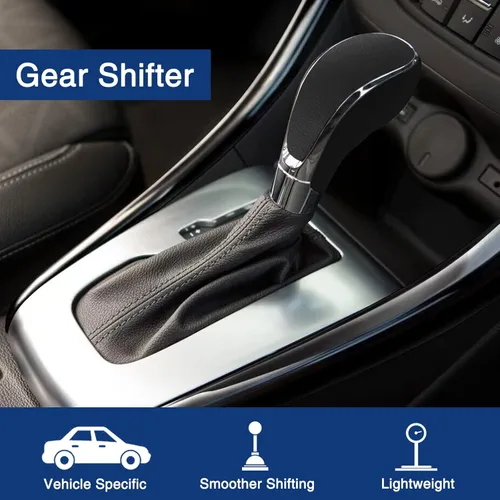 Vista 2 de Pomo de palanca de cambios compatible con Buick Verano 2012-2017 de repuesto para palanca de cambios de automóvil, color negro