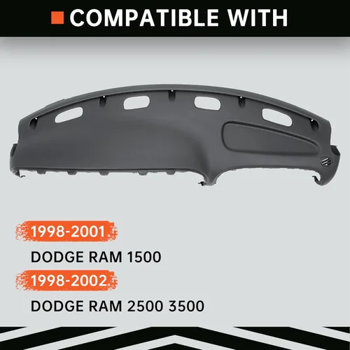Vista 2 de Kojem Reemplazo de tablero compatible con Dodge Ram 1500 1998-2001; compatible con Dodge Ram 2500 3500 1998-2002 reemplazo del tablero