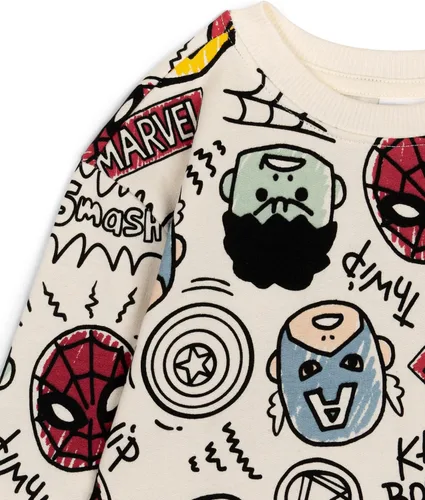 Vista 3 de Marvel Conjunto de sudadera y pantalones de forro polar de los Vengadores para niños pequeños (2T - 7-8)