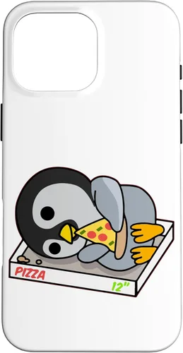 Vista 19 de Cute Lazy Penguin Eating Pizza Funny Pizza Lovers Gift Case for iPhone 17