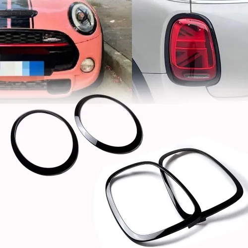 Vista 2 de Astra Depot Compatible con mini Cooper - Anillo envolvente para faros delanteros y traseros y bisel de faros traseros 2014-2019 2020 2021 2022 2023
