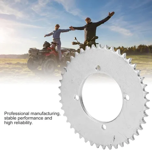 Vista 5 de Alomejor Piñón de cadena trasera T8F 44T 4 agujero cadena piñón de transmisión trasera para 43cc 49cc Mini Moto Electric