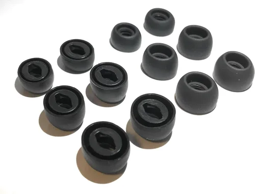 Samsung Galaxy Buds Pro - Auriculares de repuesto para auriculares, 6 pares pequeños, medianos y grandes (negro)