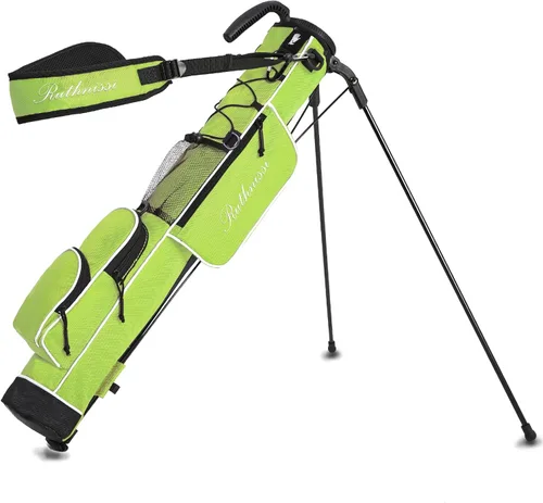 Vista 16 de Bolsa de golf ligera y fácil de transportar con correa acolchada, bolsa de golf duradera para hombres y mujeres