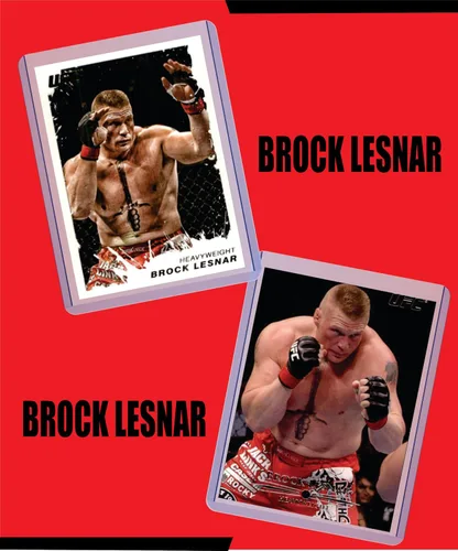 Vista 2 de Brock Lesnar (5) Paquete de Regalo de Tarjetas Variadas de Lucha/UFC