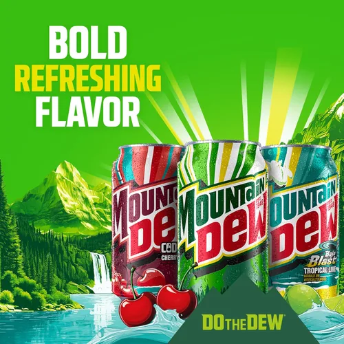 Vista 6 de Mountain Dew Baja Blast Latas, latas de 12 onzas, 12