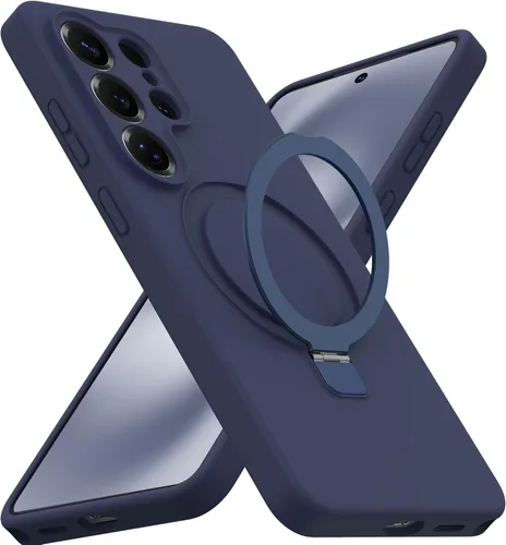 Vista 62 de SKYLMW Funda para Samsung Galaxy S23 con soporte magnético invisible [compatible con Mag-Safe] probada contra caídas militares