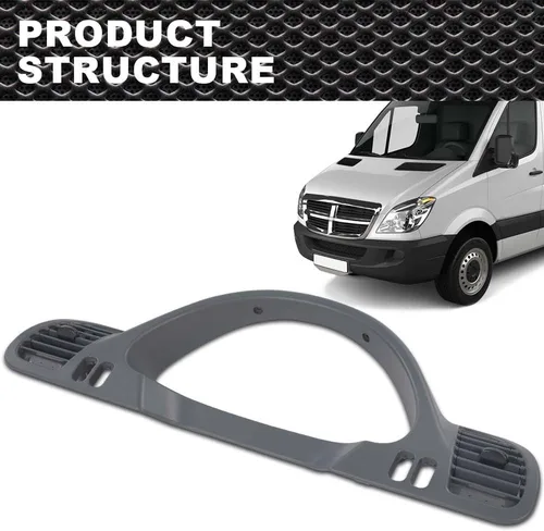 Vista 2 de Bisel de panel de tablero compatible con Dodge Sprinter 2002-2006 lado izquierdo del conductor con boquilla A/C 5104262AA
