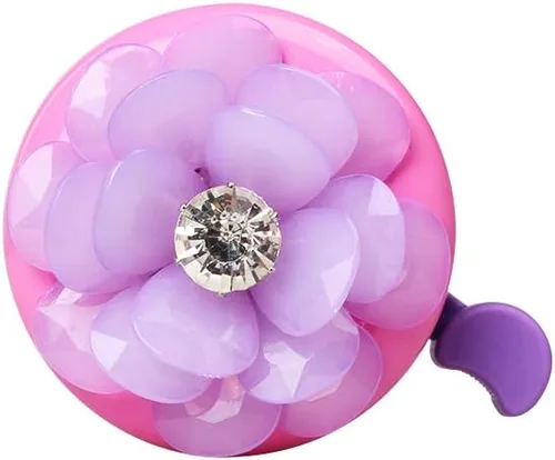 Vista 8 de Mini-Factory Timbre de bicicleta para niñas, manillar de bicicleta, lindo patrón de unicornio rosa, seguro para bicicleta, anillo de bicicleta