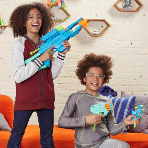 Vista 5 de Nerf Elite 2.0 Tactical 3-Blaster Pack - Operador BD-2, Trio TD-3, Ace SD-1 Blasters y 20 dardos (multicolor)