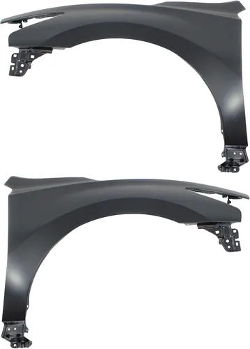 Evan Fischer Juego de guardabarros compatible con Nissan Altima 2013-2015 imprimado, acero, Sedan NI1241205