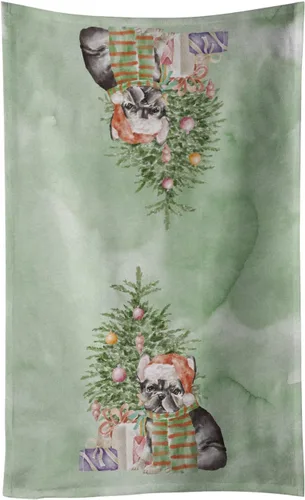 Vista 70 de Caroline's Treasures Toalla de cocina Christmas English Bulldog #2, 15 X 28, multicolor