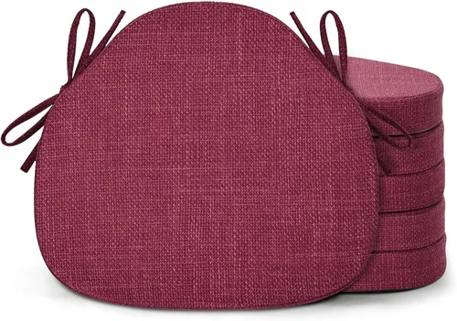 Vista 11 de Shinnwa Juego de 2 Cojines para Sillas de Comedor, Almohadillas de Asiento Windsor de Espuma de Alta Resistencia, Cojines para Sillas de Cocina