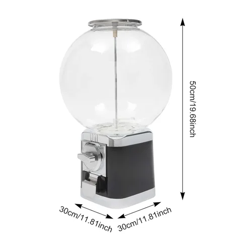 Vista 9 de Máquina expendedora, moneda de 1 dólar de gran capacidad, máquina de chicles de caramelo, 500 piezas de 1.26 pulgadas, máquinas expendedoras