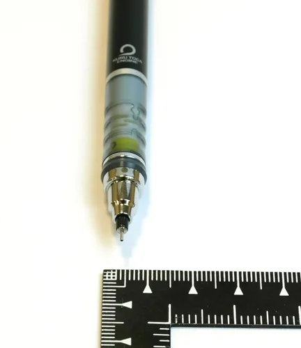 Vista 5 de Uni Kurutoga - Portaminas estándar, 0.012 in, negro (M34501P.24)