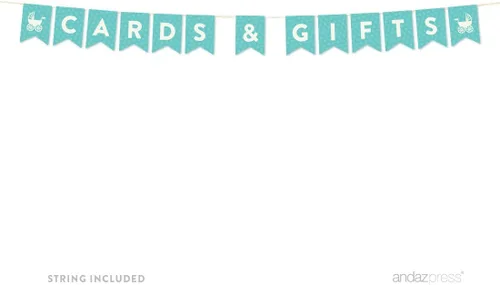 Vista 2 de Colección de Baby shower de Andaz Press Baby & Co., Banner Cards & Gifts, 1
