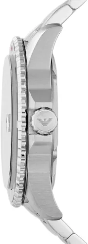 Vista 2 de Emporio Armani Mens Dress Watch with Stainless Steel Silicone or Leather Band
