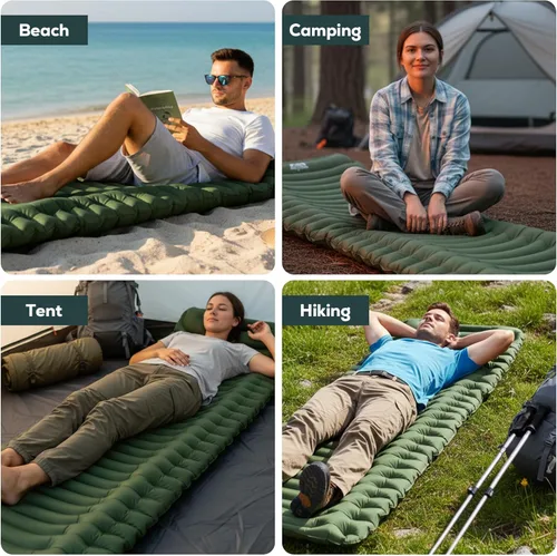 Vista 8 de Gear Doctors Ether - Colchoneta de dormir ultraligera de 17.5 onzas – Colchón de aire para mochilero – Colchón de camping – Colchoneta inflable