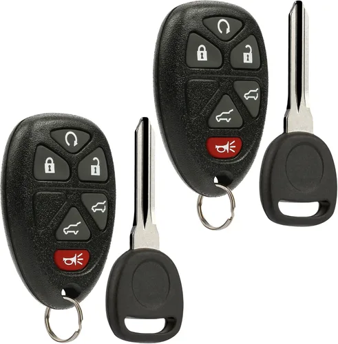 Vista 10 de Llave de encendido + llavero de entrada sin llave compatible con Chevy Tahoe, Suburban, Cadillac Escalade, GMC Yukon 2007-2014
