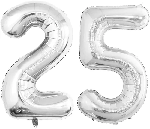 Vista 349 de GOER Globos con el número 80 para decoraciones de fiesta de cumpleaños número 80, globos de helio de aluminio jumbo de 42 pulgadas para 80 Oro rosa
