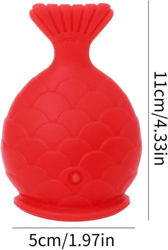 Vista 5 de Dispositivo de relleno de labios Refuerzo de labios de silicona suave con forma de pez, boca más gruesa más completa, bombas de labios