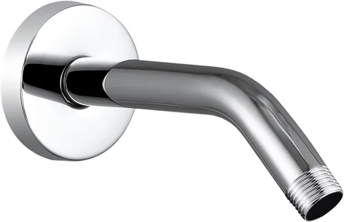 Vista 17 de Brazo de ducha Voolan con brida y cinta de teflón, brazo de extensión de cabezal de ducha para alcachofa de ducha fija en el baño, acero inoxidable