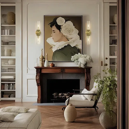 Vista 7 de Juego de 2 apliques de pared de latón moleteado, 21 pulgadas, 2 luces, apliques de pared dorados para baño, luces de tocador de vidrio, apliques