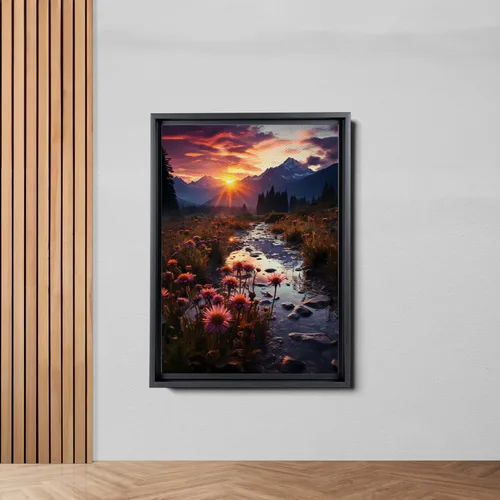 Vista 4 de Landscape Wall Decor, Huge Canvas, Nature Wall Print,Print, Mom's Gift, Livingroom Wall Decor, Nature Landscape Painting, Canvas Wall Art