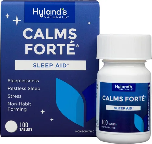Vista 2 de Hyland's Calms Forte Tabletas, Alivio Natural de Tensión Nerviosa e Insomnio Ocasional, 100