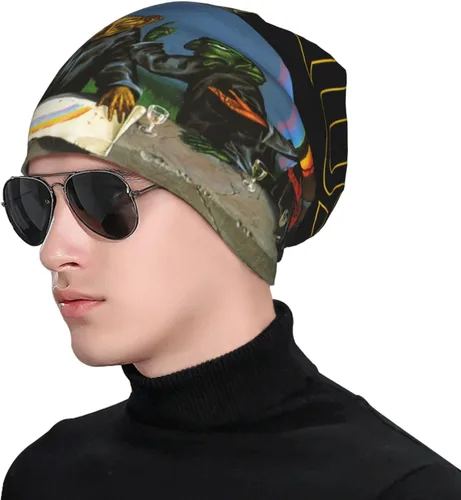 Vista 2 de Primus Knit Hat Beanie Cap Moda Sombrero de punto para hombres y mujeres Negro, Negro