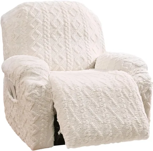 Vista 10 de Eco-Ancheng Fundas reclinables de 4 piezas, fundas para sillas reclinables, fundas elásticas para sofá reclinable, fundas ajustables