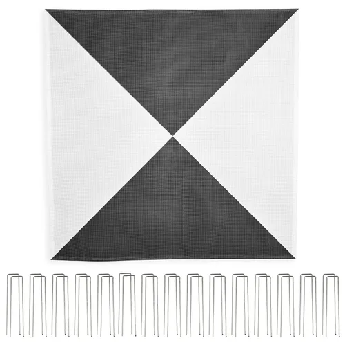 Vista 21 de Sky High Bull's-Eye Puntos de control de tierra desechables (GCPs)/objetivos aéreos para mapeo aéreo y topografía (paquete de 100) con orificio