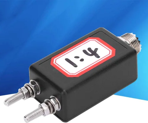 Vista 4 de Balun HF para antena QRP Mini Impedancia al aire libre Coincidencia para SDR Transceptor Estación de radio de onda corta (1:4)