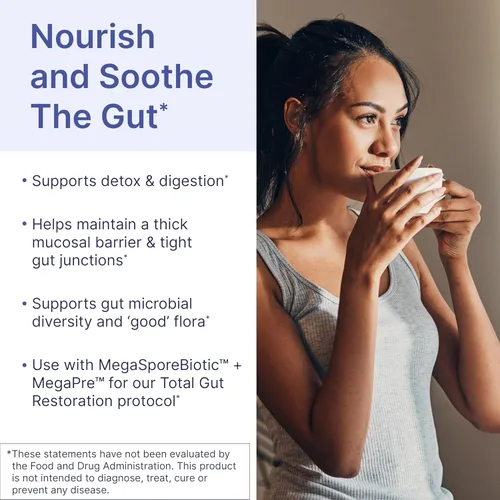 Vista 6 de Microbiome Labs MegaSporeBiotic (60 cápsulas) + MegaMucosa (5.5 oz en polvo) Probiótico y apoyo de la mucosa intestinal - Probiótico a base