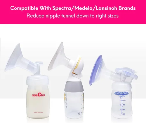 Vista 7 de Insertos de brida de silicona de 0.59 pulgadas compatibles con Medela/para Spectra S1 S2 / Elvie / S18 S21 / Momcozy S9 S12/TSRETE 0.945 in