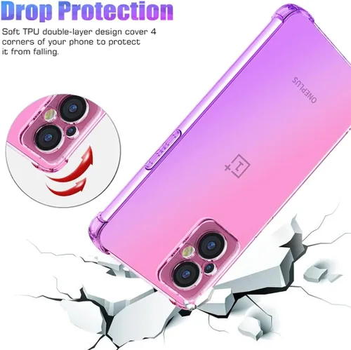 Vista 7 de Funda para OnePlus Nord N20 5G, OnePlus N20 Cute Case Girls, Gradient Slim Anti Scratch Soft TPU Funda protectora a prueba de golpes para OnePlus