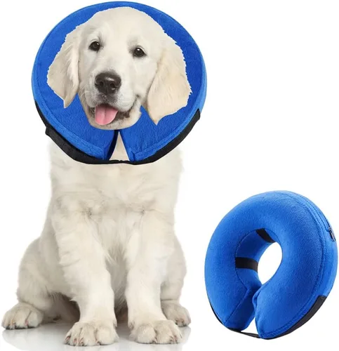 Collar suave de recuperación para perros, cono inflable protector para mascotas para perros y gatos después de la cirugía, evita que las mascotas