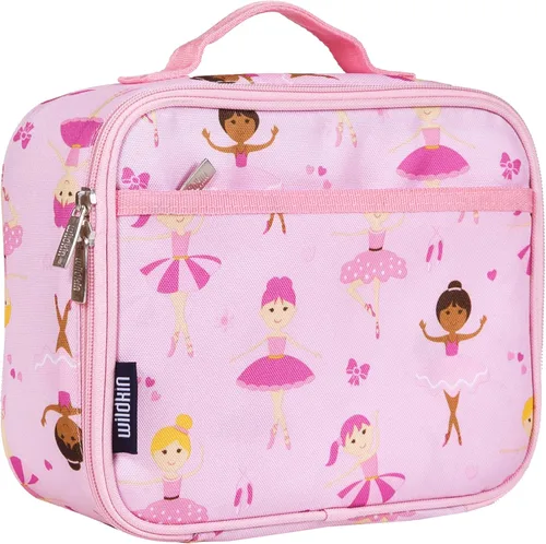 Wildkin Lonchera para niños con aislamiento – Durable y reutilizable para la escuela y los viajes - Bailarina