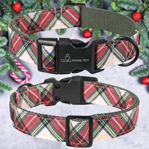 Vista 47 de Aring Pet Collar de algodón, ligero y ajustable, con hebilla de liberación rápida para perros pequeños, medianos y grandes, para cachorros, XS