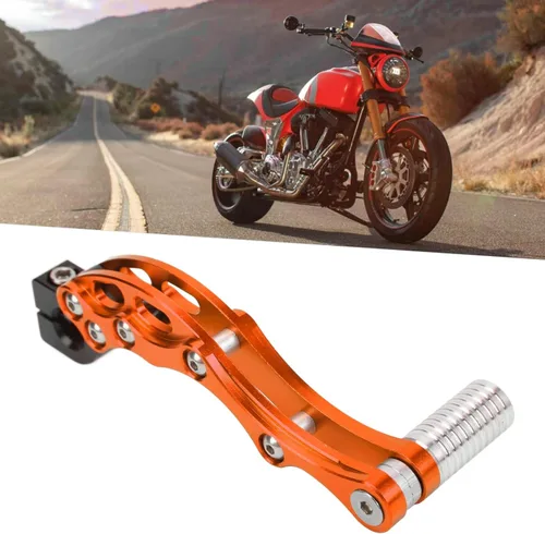 Vista 9 de Aramox Kick Start Pedal Kick Starter Palanca de arranque, palanca de arranque Kickstart, aleación de aluminio de alta resistencia, accesorio Naranja