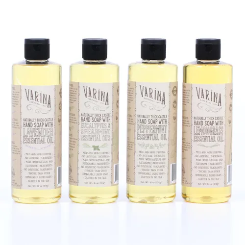 Vista 7 de Varina Jabón líquido orgánico líquido de Castilla Cítricos - 32oz