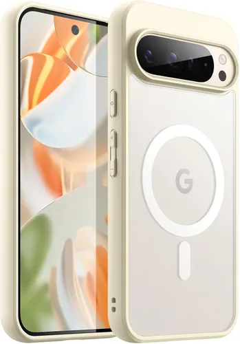 Vista 7 de JETech Funda magnética para Google Pixel 8 de 6.2 pulgadas 2023, compatible con MagSafe, translúcida mate trasera a prueba de golpes (Hazel)