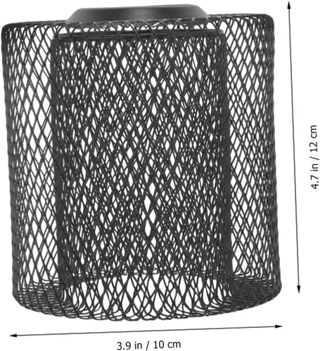 Vista 7 de MAGICLULU 2 unids lámpara de techo pantallas de hierro para pasillo pasillo comedor bar pub estilo retro geométrico malla colgante