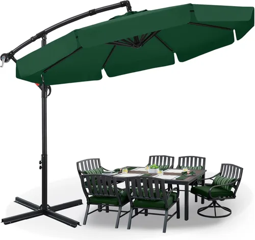 Vista 27 de ABCCANOPY Sombrillas voladizas prémium de 9 pies para patio