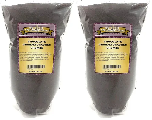 Vista 3 de Migas de galletas Graham de chocolate, tamaño a granel (bolsa de pie resellable de 2 libras)