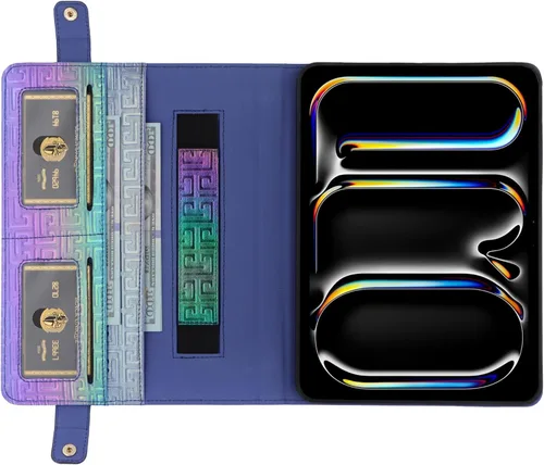 Vista 118 de Funda tipo bolso para iPad mini de 5ª/4ª/3ª/2ª/1ª generación de 7.9 pulgadas, Techcircle funda ligera tipo folio con soporte bandolera con billetera