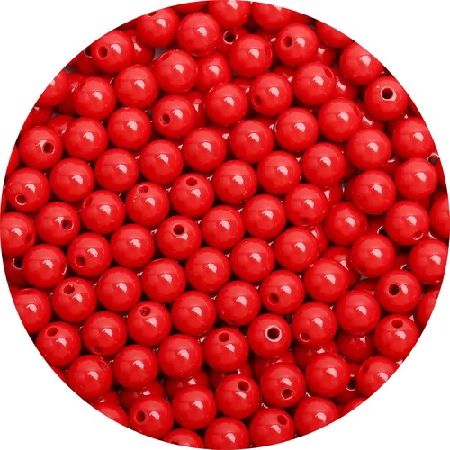 Vista 28 de 1000 cuentas redondas acrílicas lisas de 0.236 pulgadas, bolas acrílicas redondas, cuentas de chicle, cuentas gruesas, cuentas de resina de plástico