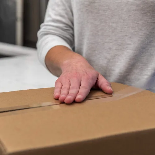 Vista 7 de Pistola de cinta Duck Brand con mango de empuñadura de pistola - Compatible con rollos de repuesto de cinta de embalaje de núcleo de 3" hasta 2