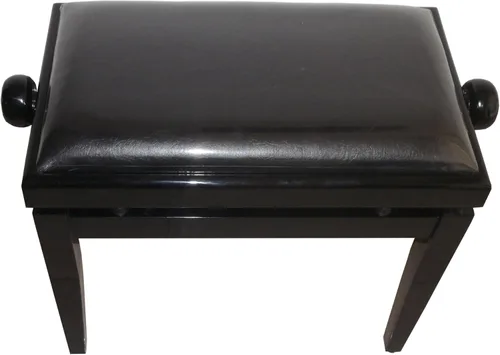 Vista 4 de AP Deluxe - Banco de piano de altura ajustable, color negro