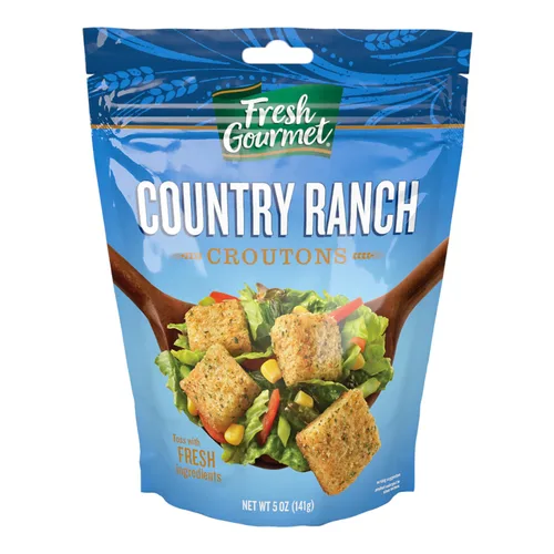 Vista 5 de Fresh Gourmet Crutones premium, pan de maíz dulce con mantequilla, 5 onzas (paquete de 3)